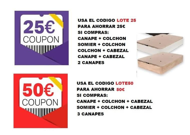 Código descuento productos familia importa