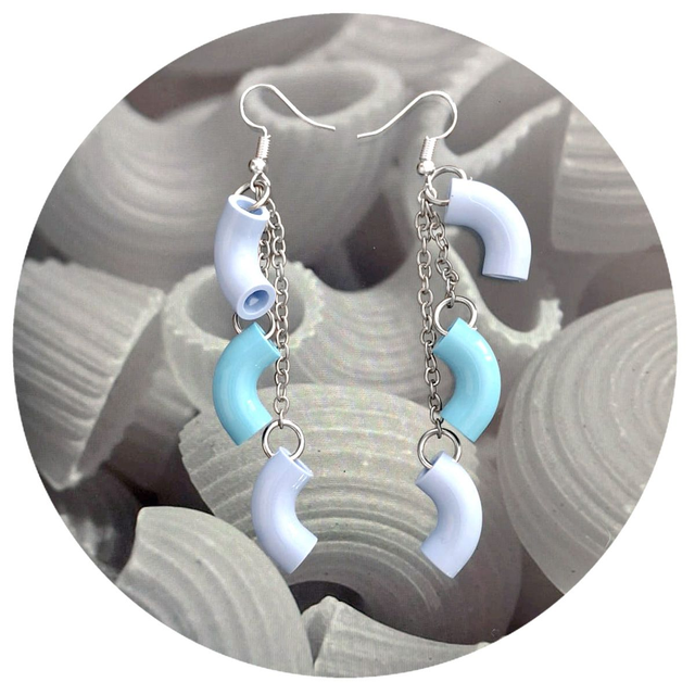 Three tubes earrings