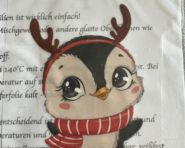 Weihnachtspinguin 13x12cm 