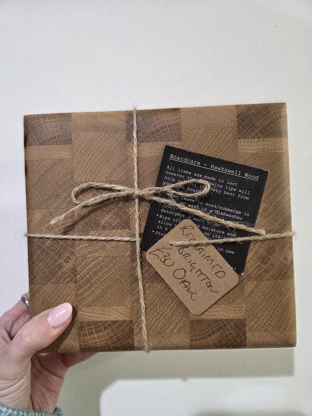 Reclaimed Brighton Oak Wooden Chopping Board - AH-013