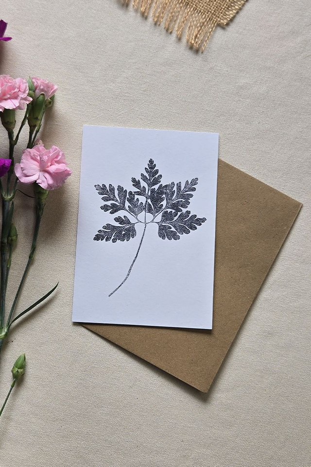 Carte postale monotype - Herbe à Robert