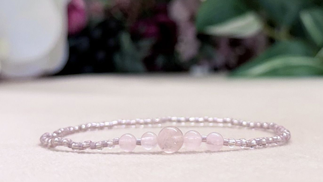 Bracelet | Quartz Rose - Éléments Unique