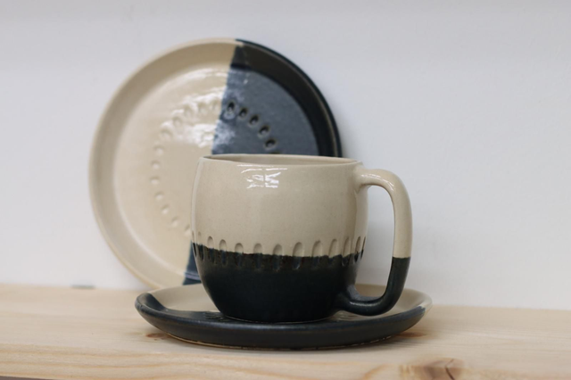 Taza con plato