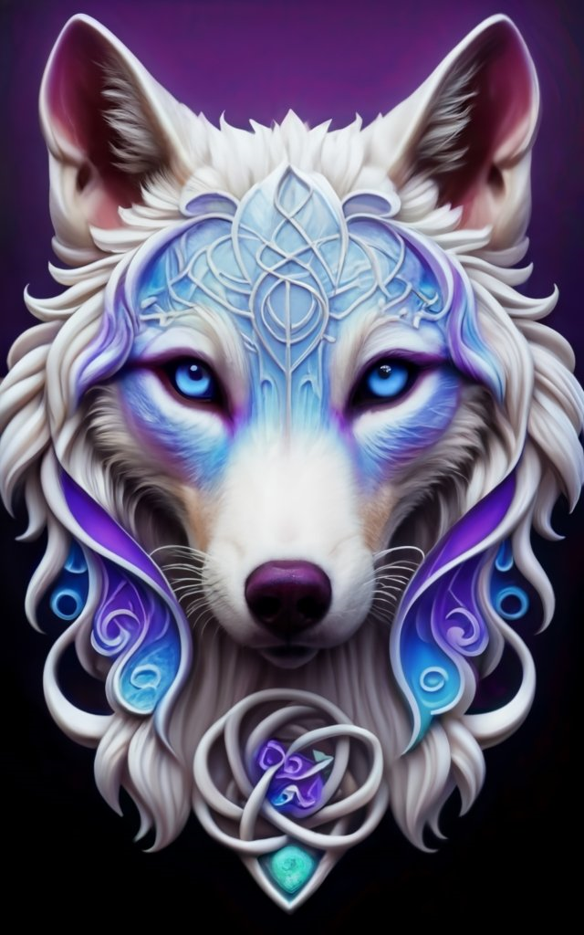 White Celtic Knot Wolf T-Shirt