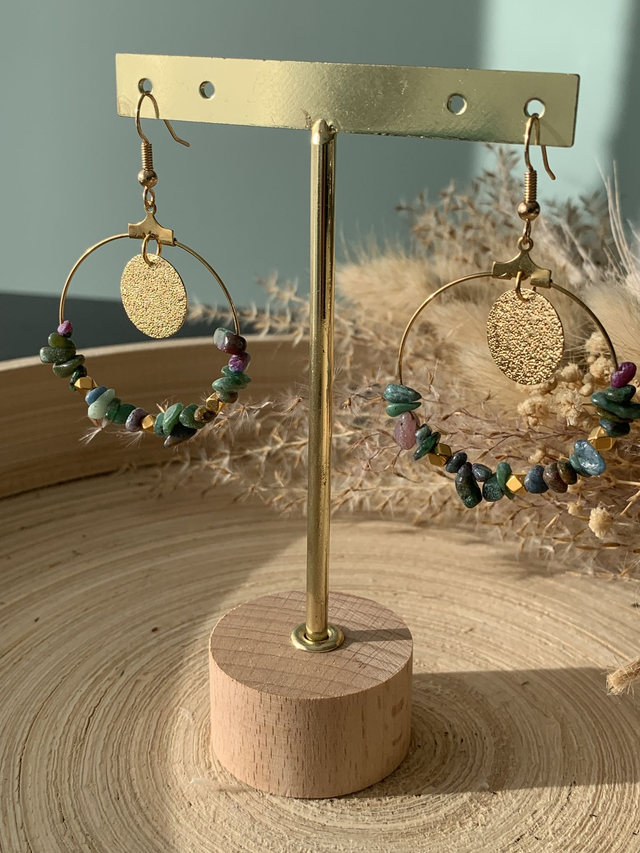 Créoles Eclora Lumina Rubis zoisite