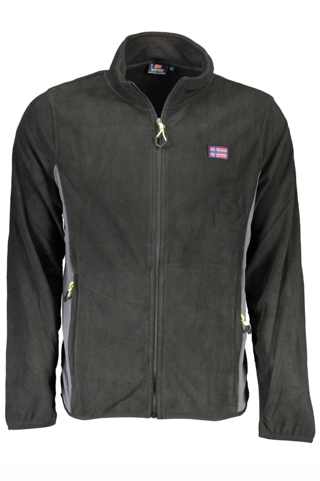 NORWAY 1963 FELPA CON ZIP UOMO NERO