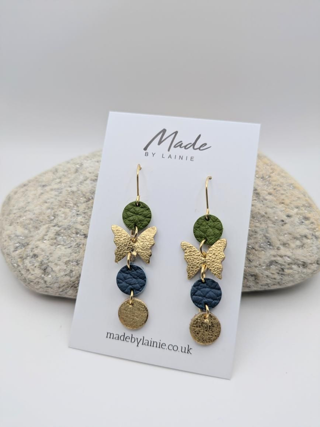 Delicate Butterfly Drop Earrings (1)