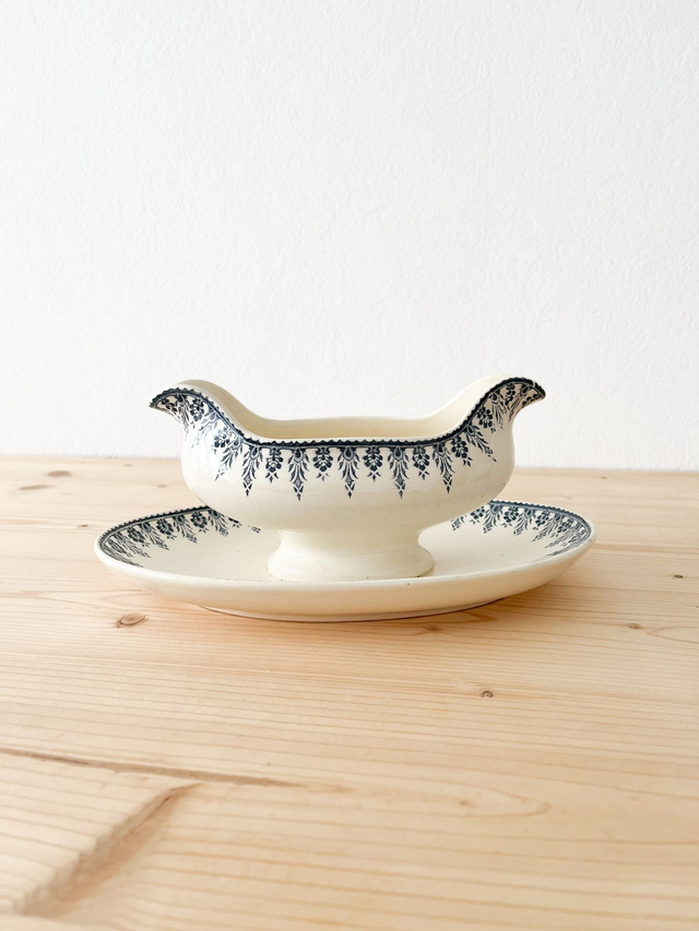 Saucière en terre de fer – Modèle ALGER – Faïencerie de Sarreguemines