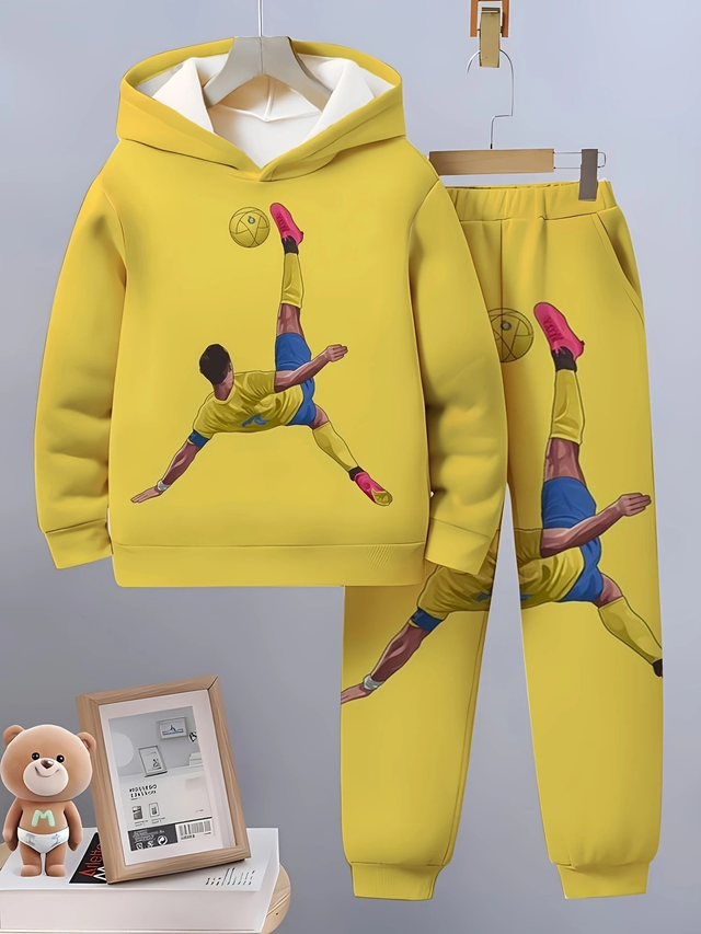 Boys' 3D Digital Print Fashion Set