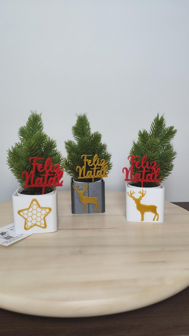 Vaso pequeno Natal Rena