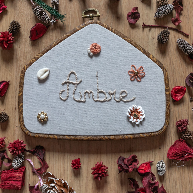 Grande broderie - Ambre -