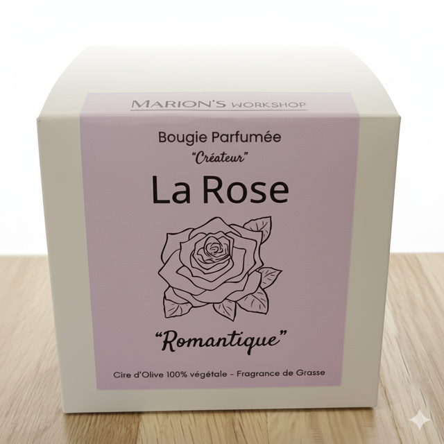 Bougie parfumée "La Rose" - Romantique