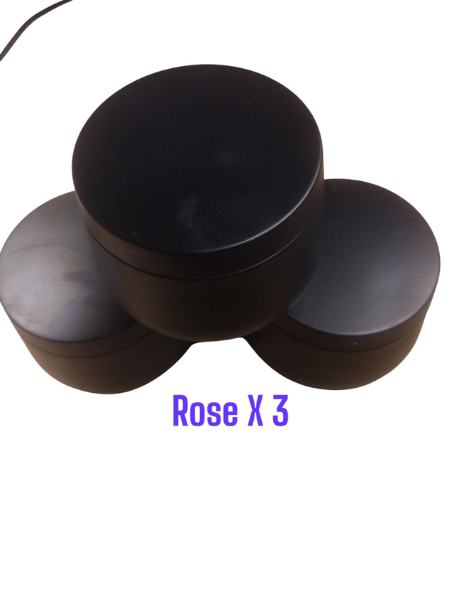 AB3 Bougie parfumée rose X3