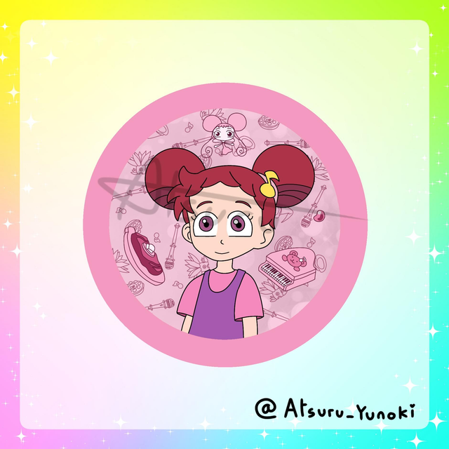Doremi / Rainbow Badges / Serie 13 / Ojamajo Doremi / (Design by Atsuru_Yunoki (me) )