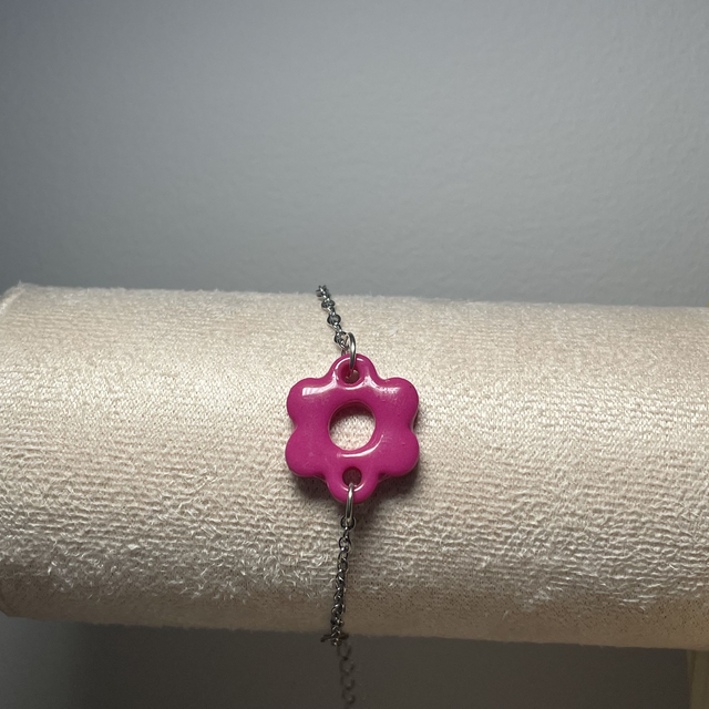 Bracelet Argent Fuchsia 