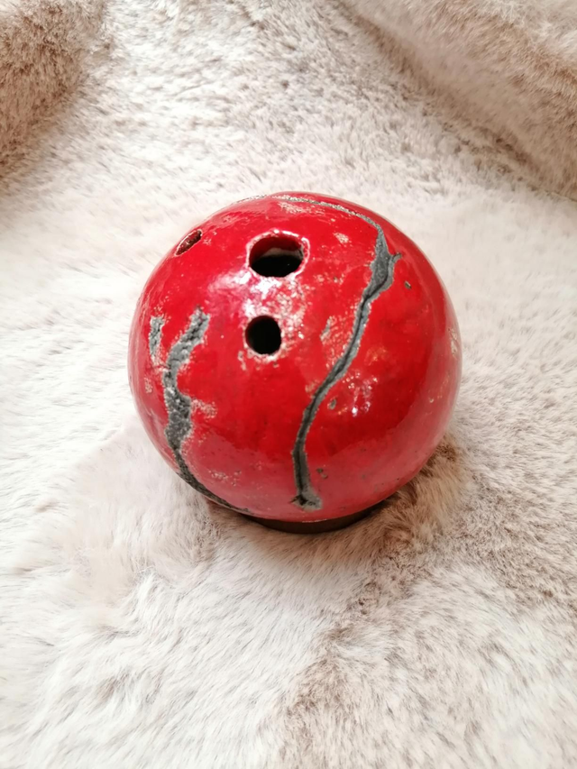 Vase Petite boule rouge