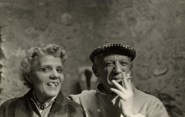 Pablo Picasso &amp; Suzanne Ramie, Vallauris, 1952
