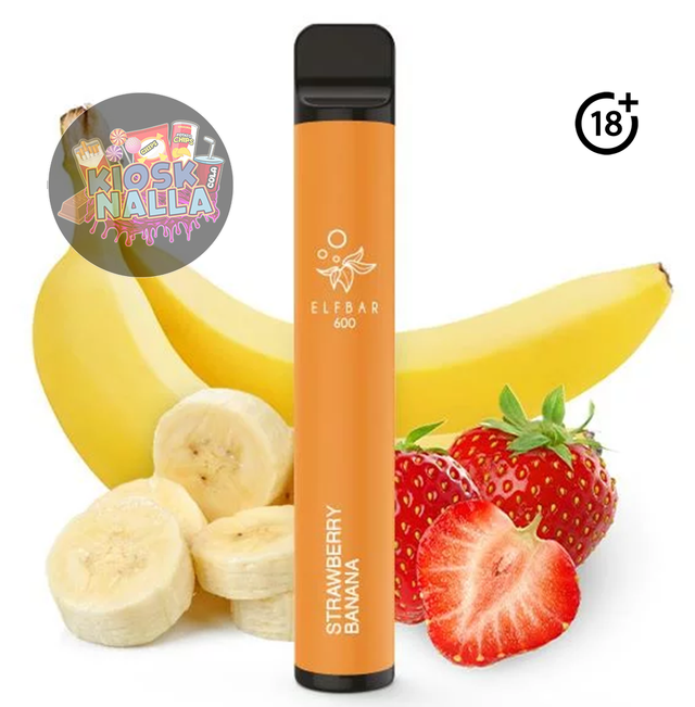 Elfbar 600 Strawberry Banana 20mg Nikotin