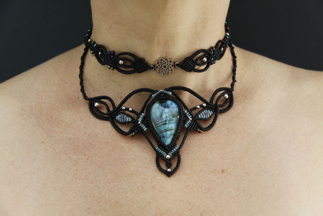 Collier Tiyi - Pierre Labradorite