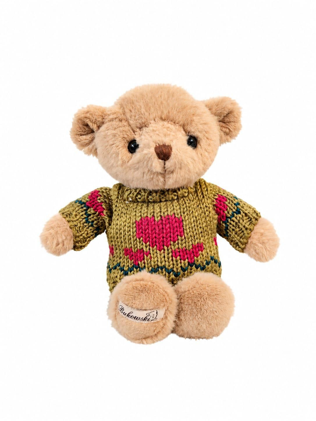 Bukowski Teddy - Mein Schatz - 18 cm - Beige / Grün