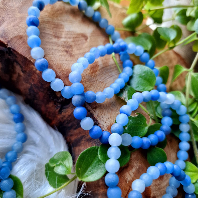 Blue Aventurine 6mm Beaded Bracelet 
