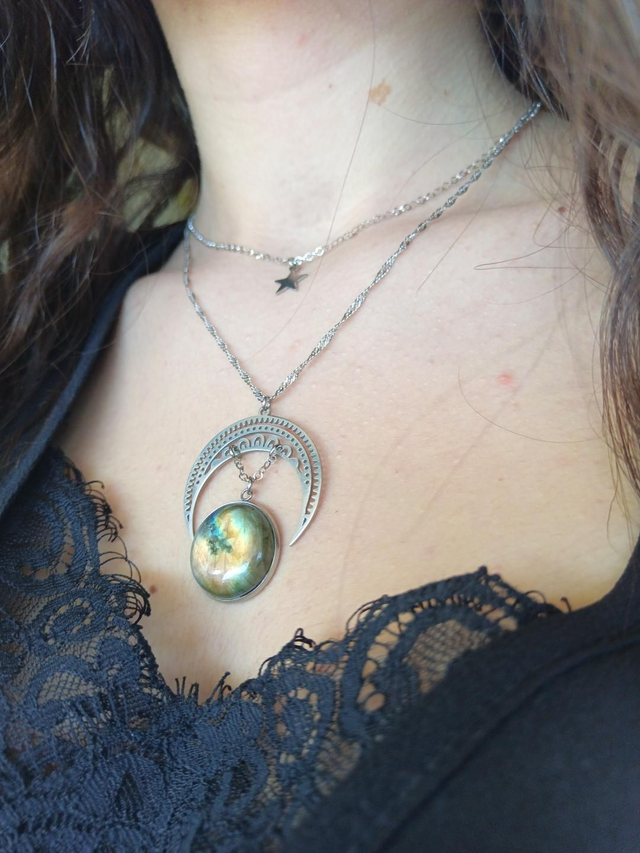Collier LUNA, Labradorite  