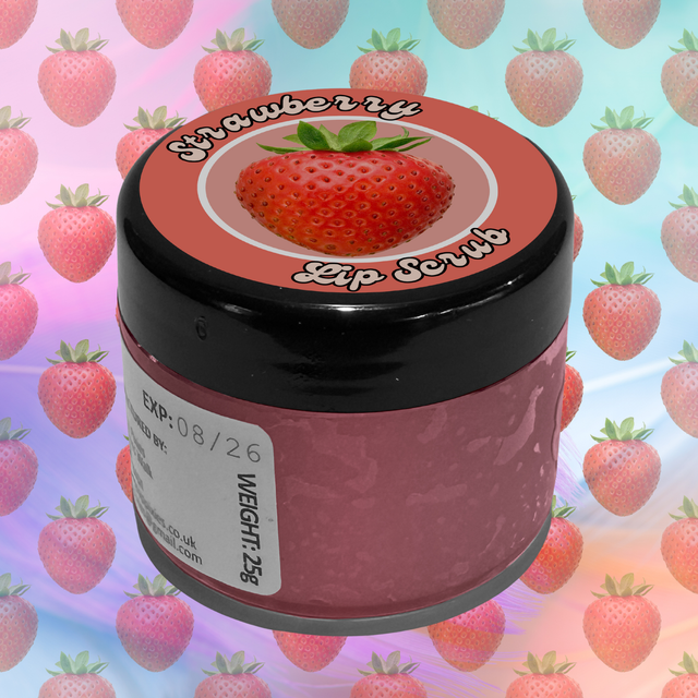 Strawberry Flavour Lip Scrub (25g)