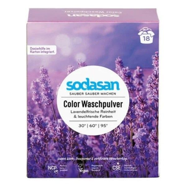 Sodasan Color Waschpulver Lavendel, 1,01kg Packung