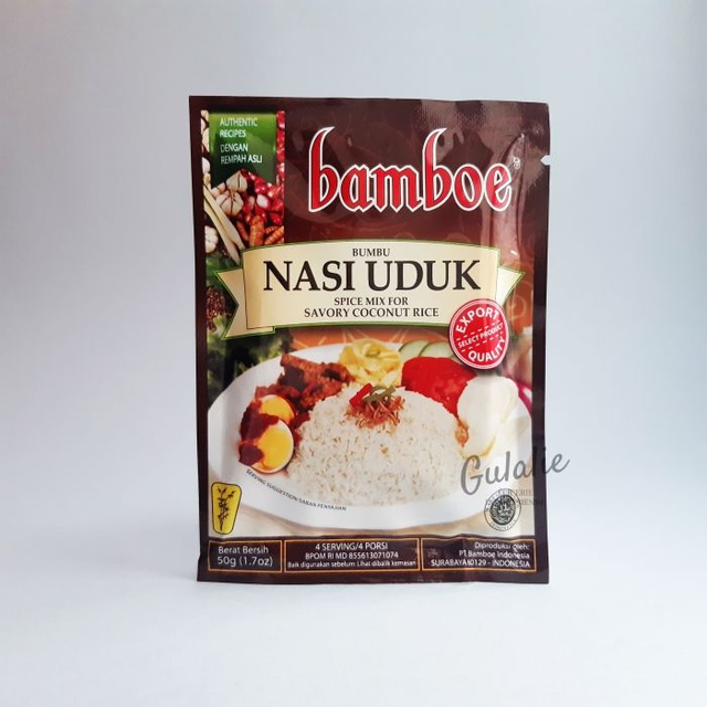BAMBOE Bumbu Nasi Uduk - Préparation de Riz Parfumé au Coco