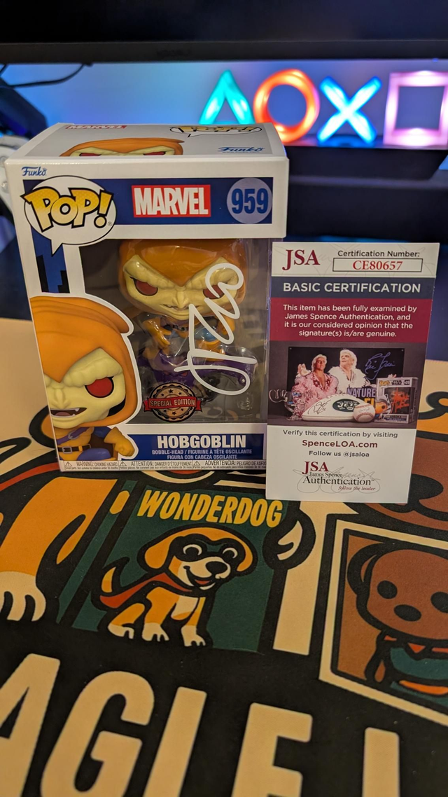 Funko Pop Hobgoblin Harry Osborn Signed By James Franco with JSA COA 