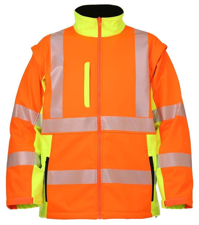 LeiKaTex® | Softshelljacke | Warnschutz - Orange/gelb 