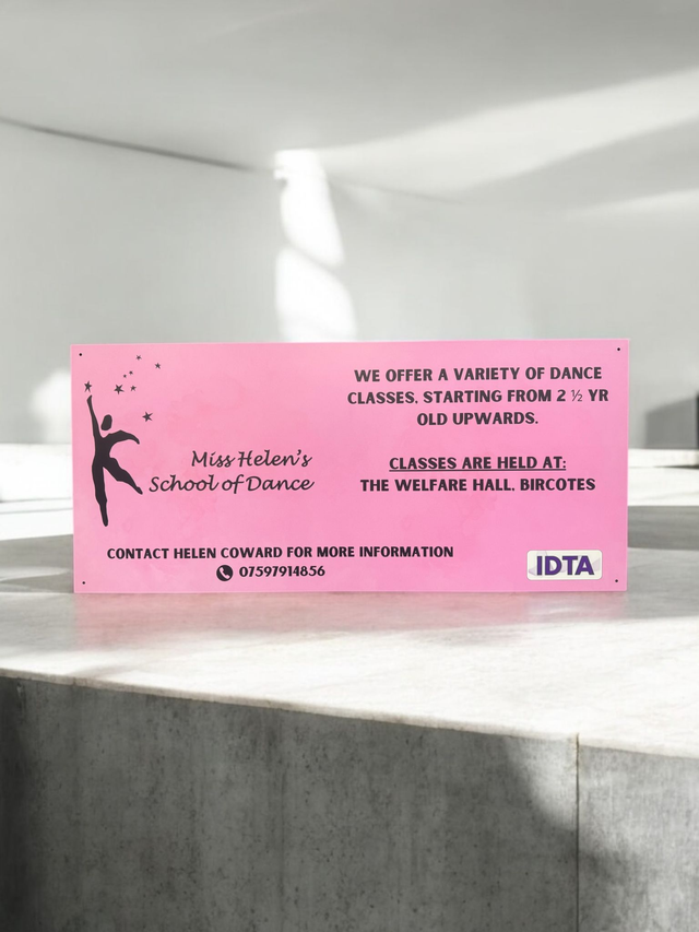 70x100cm dibond sign