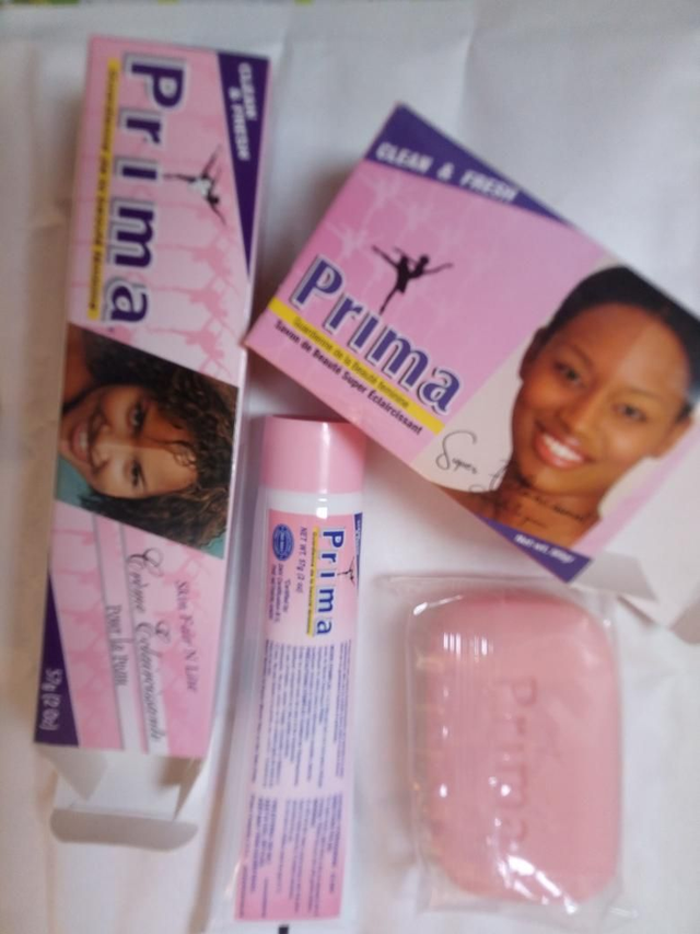 Prima creme et savon REDUIT DE FACON SPECTACULAIRE LES TACHES