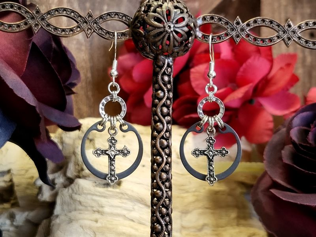 Boucles d&#039;Oreilles Néo Circlips &quot;Cercle Mystique&quot;