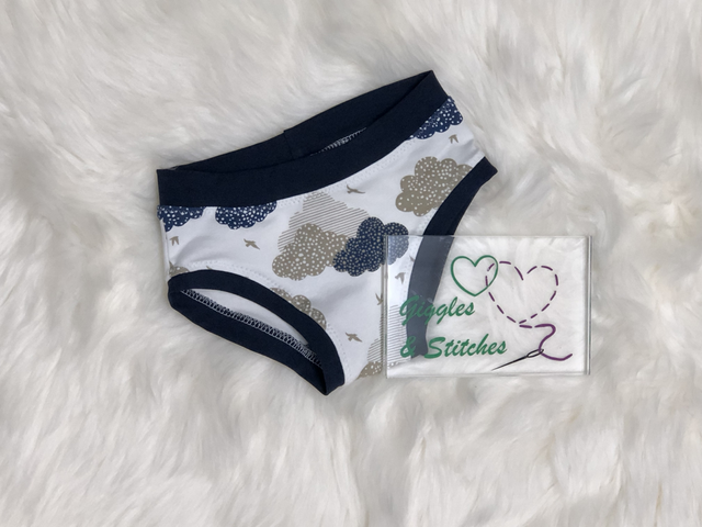 Kids Unisex Briefs Clouds