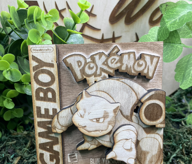 Décoration gameboy, Pokémon version bleu tortank