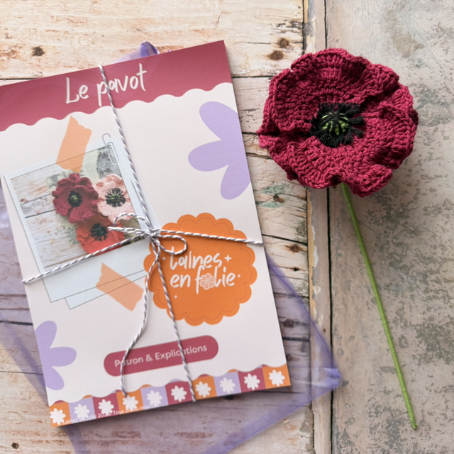 Kit crochet – Le pavot (personnalisable)