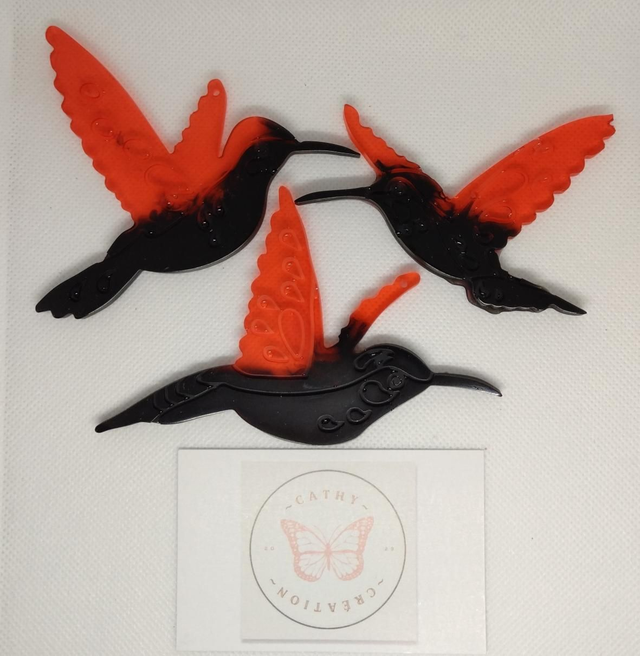 Lot de 3 colibris à suspendre 