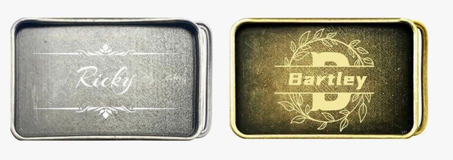 Buckle silber oder Messing Farben inklusive Wunschgravur 