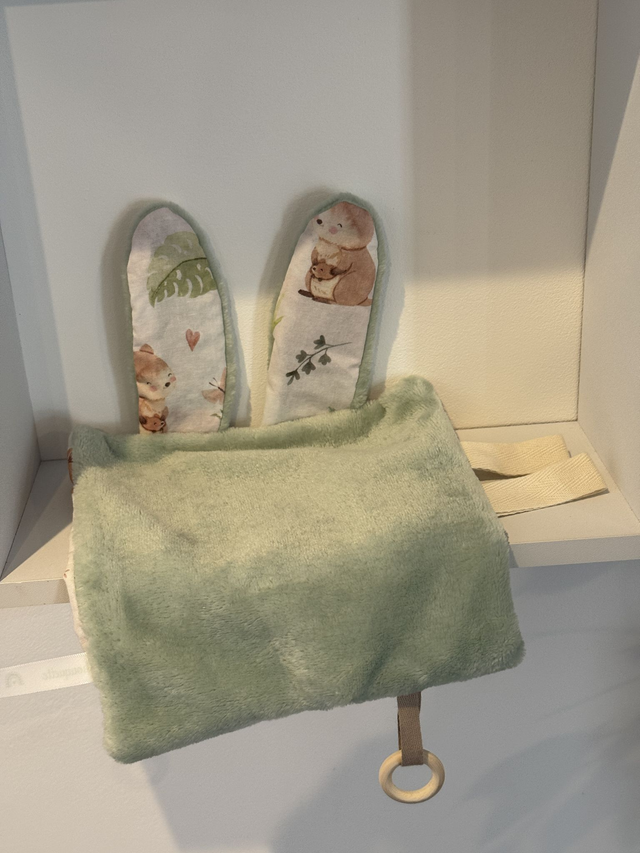 Doudou sensoriel foret/vert