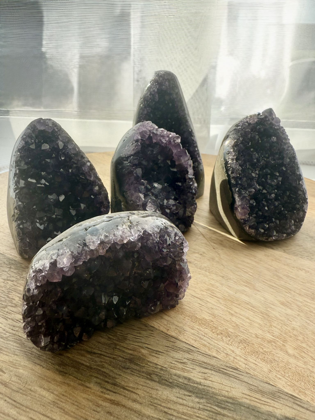 Amethyst Crystal Cluster Cut Base