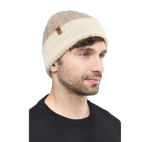 SUAVE Alpakamütze – Sand-Ecru