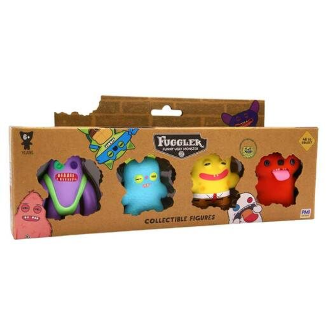 Case of 6 Fugglers Collectible Figure 4 Pack Window Box - RRP £12 Each! Styles Will Vary in Case