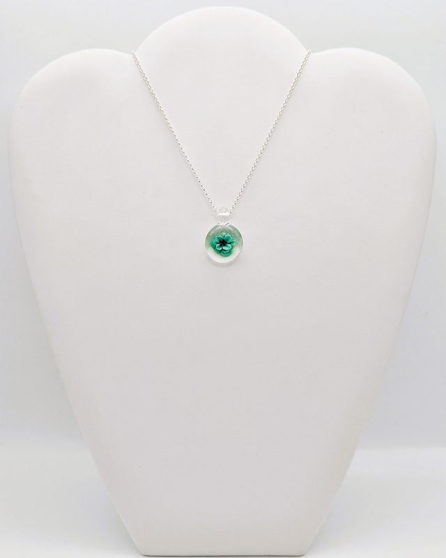 Pendentif Flora vert 4