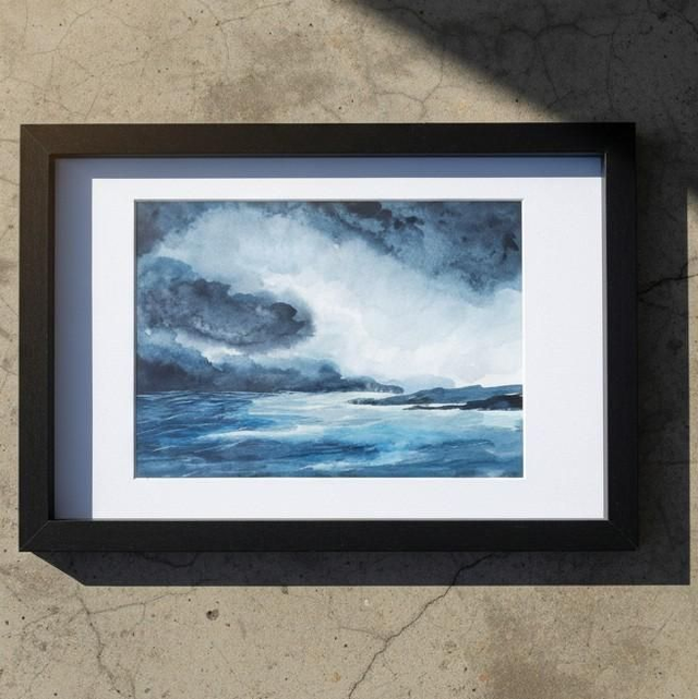 Aquarelle medium - La tempête 