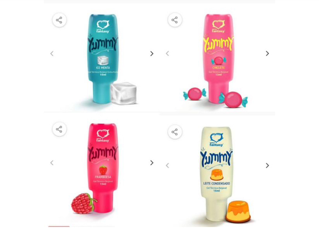 Gel beijável Yummy-esquenta