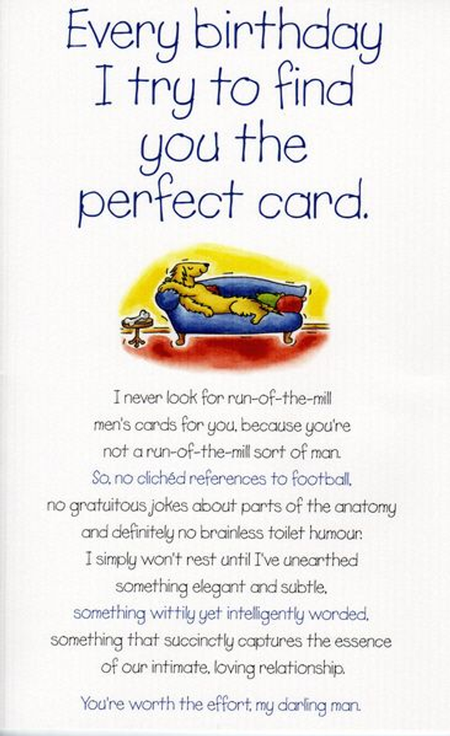 Birthday Card - Every Birthday I Try