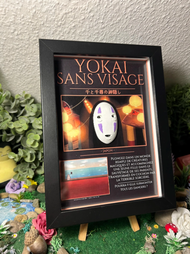 Cadre 3D Sans-Visage - Illustration originale &amp; impression 3D peinte à la main 