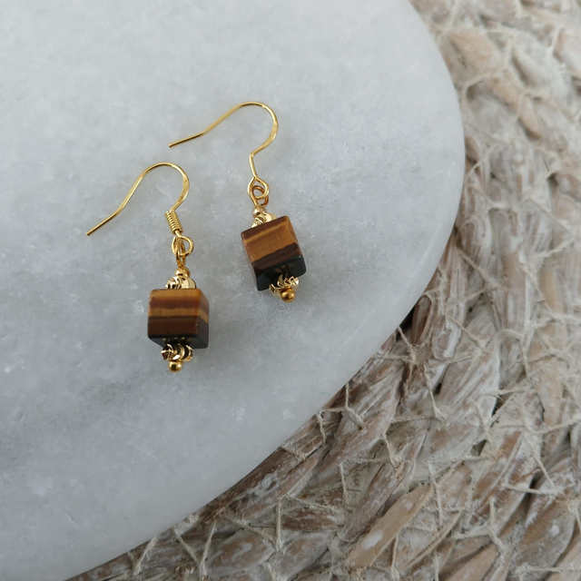 Oorbellen Tijgeroog (1.108)