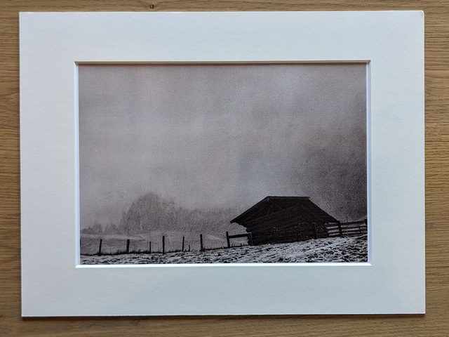 Artprint "Stadl (nebel)"